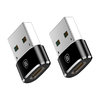 Baseus (2-Pack) USB-A (Male) to USB-C Type-C (Female) Adapter